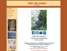 Tablet Screenshot of nightskysangha.org